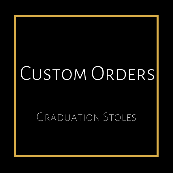 Custom Order (Embroidered Graduation Stole w/ Trim)