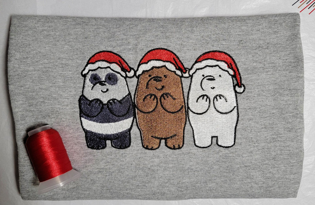 3 Christmas Bears (Plus Curve)